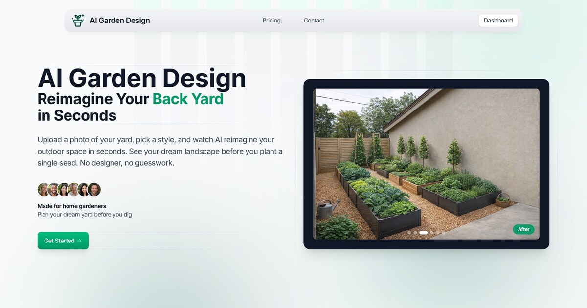 AI Garden Design — Reimagine Your Garden with AI in Seconds